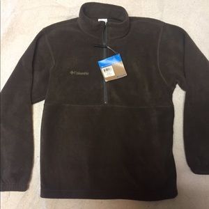 NWT Men’s small COLUMBIA fleece pullover  green